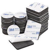 50Pcs Heavy Duty Double Sided Foam Tape Strong Pad Mounting Adhesive Tape,Black